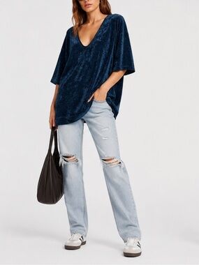 Free People Luxe Extended Tee Size S